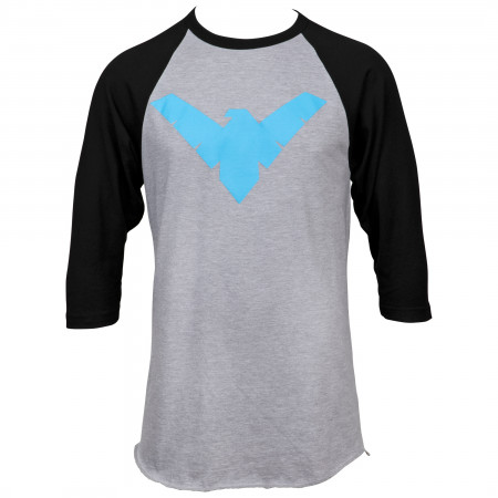 Nightwing Symbol Baseball T-Shirt